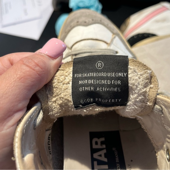 Golden Goose Mid Star Pink White 38 Trainers - Picture 11 of 16